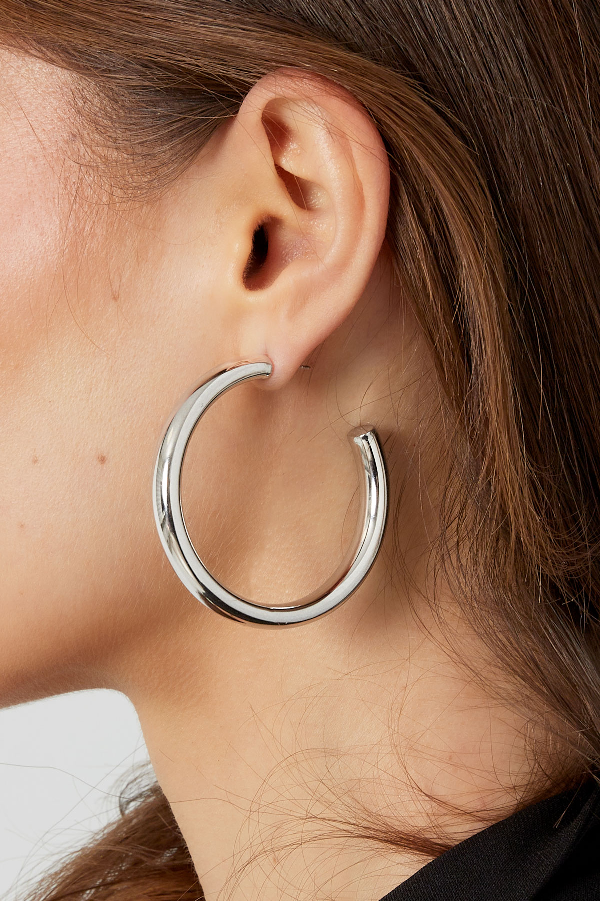 Earrings basic - silver h5 Picture3